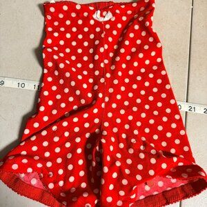 Vintage Van Raalte Red Polka Dot Garter Shapewear | USA Made | Pin-Up Retro